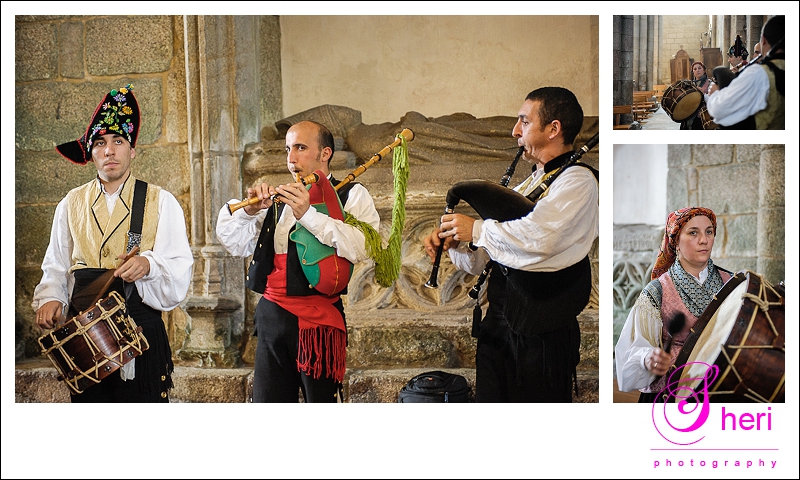 musicians weddinday Santiago de Compostela